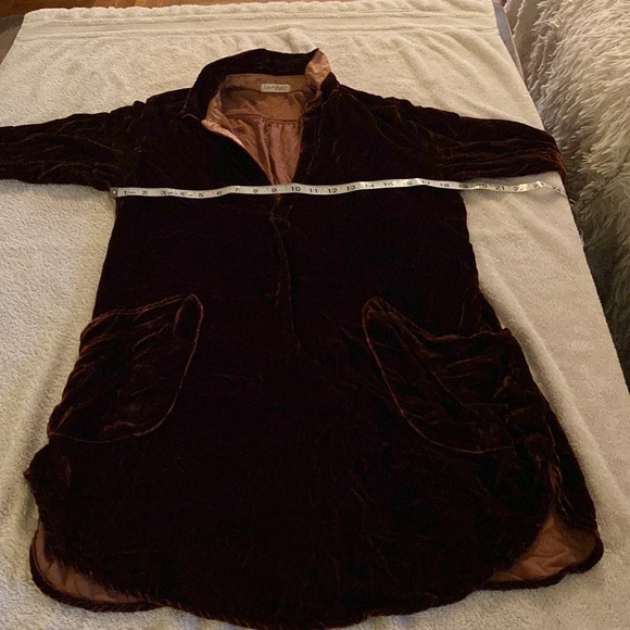 CP Shades silk blend velvety stunning tunic dress/blouse w/ great deep pockets - Picture 13 of 15